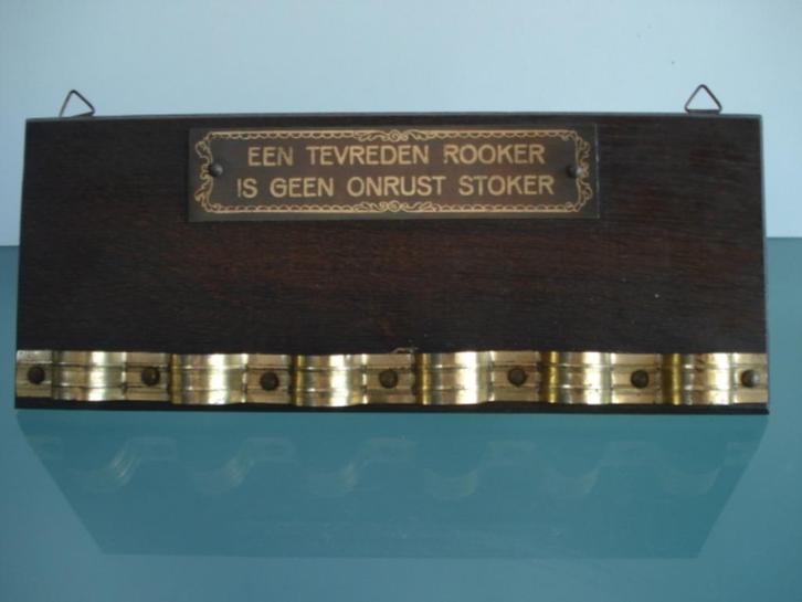 Mooi houten pijpenrekje uit ca.1925, Antiek en Kunst, Curiosa en Brocante, Verzenden
