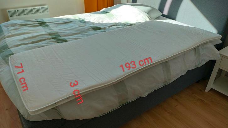 Comfortabele Topper – zo goed als nieuw!, Huis en Inrichting, Slaapkamer | Matrassen en Bedbodems, Zo goed als nieuw, Matras, 70 cm of minder