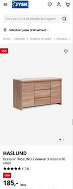 Jysk Dressoir, Huis en Inrichting, Kasten | Dressoirs, Ophalen, Zo goed als nieuw, 25 tot 50 cm, 100 tot 150 cm