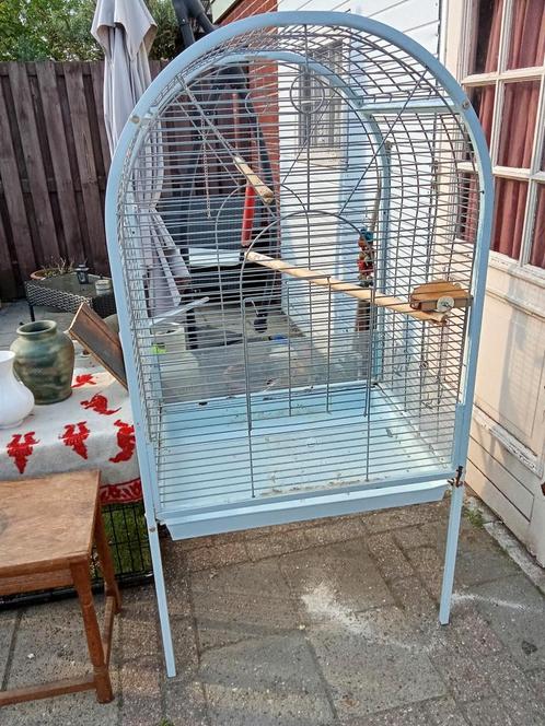 Kooien, Dieren en Toebehoren, Vogels | Hokken en Kooien, Gebruikt, Vogelkooi, Metaal, Ophalen of Verzenden