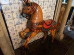 Antiek houten draaimolenpaard Handgemaakt, Ophalen