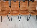 Set van 4 Eetkamerstoelen, Ophalen, Gebruikt, Bruin, Modern