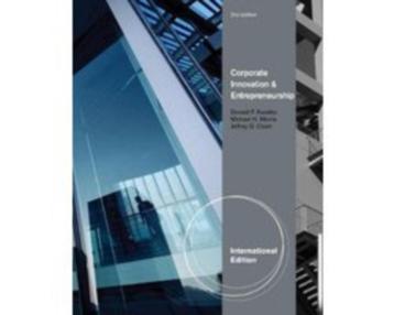 Corporate Entrepreneurship & Innovation 9781111526917 beschikbaar voor biedingen