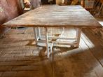 Vintage Houten Vouwtafel - Brocante Charme, Huis en Inrichting, Tafels | Eettafels, Ophalen, Gebruikt, 50 tot 100 cm, Vijf personen of meer