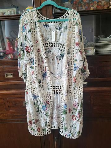 Anthropologie kimono bloemem broderie nieuw one size