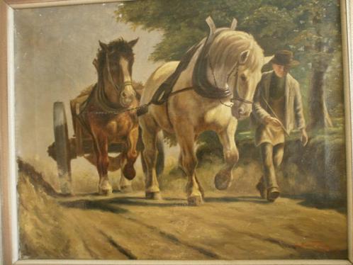 Hollandse schilderij gesigneerd 1943 Y. Meittener zeldzaam, Antiek en Kunst, Kunst | Schilderijen | Klassiek, Ophalen