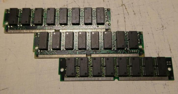 72 Pins 16 Mb Ram Chips Retro Vintage Old Computer Commodore, Computers en Software, RAM geheugen, Gebruikt, Desktop, 1 GB of minder
