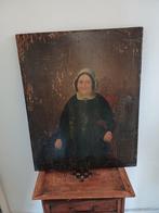 Biedermeier portret van oudere dame, Ophalen of Verzenden