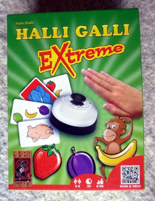 Halli Galli extreem, het spel met de bel - compleet, Hobby en Vrije tijd, Gezelschapsspellen | Kaartspellen, Zo goed als nieuw