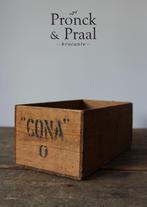 Oud brocante houten bakje CONA 0 *Pronck & Praal*, Ophalen of Verzenden