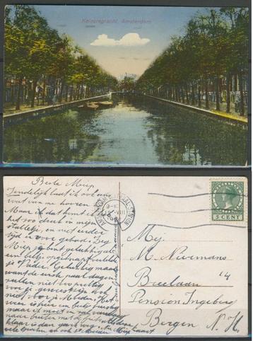 Amsterdam 1927 Keizersgracht Ansichtkaart 911 jdu beschikbaar voor biedingen