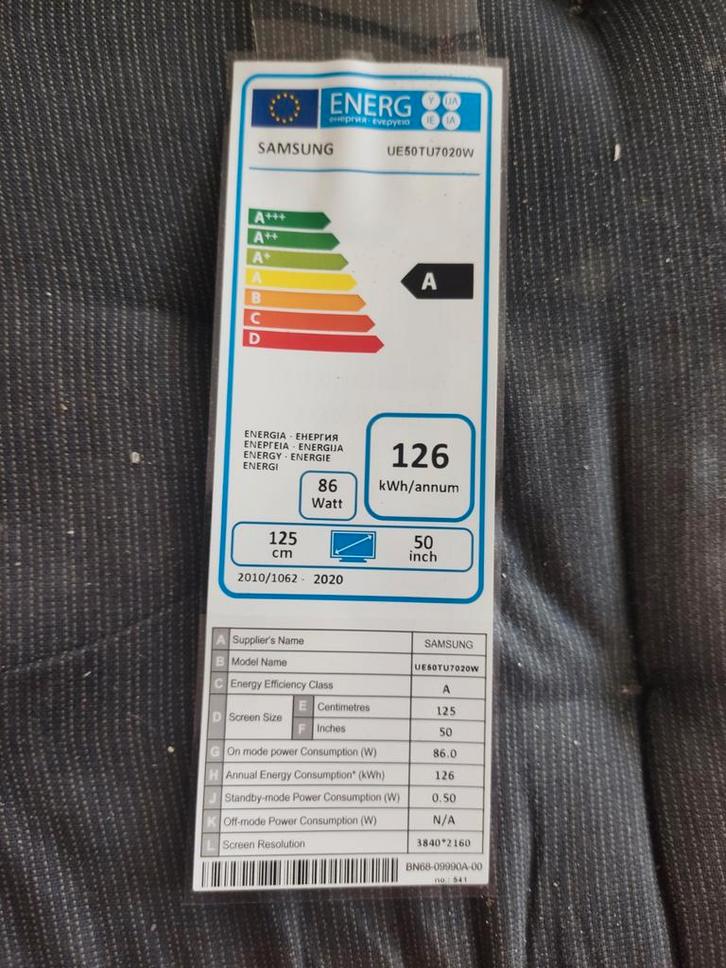 Samsung 50 inch 4K UHD Smart TV – UE50TU7020, Audio, Tv en Foto, Televisies, Zo goed als nieuw, 100 cm of meer, Samsung, 50 Hz