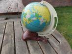 Wereldbol globe ms metaal vintage 24 cm hoogte, Huis en Inrichting, Woonaccessoires | Wereldbollen, Gebruikt, Ophalen of Verzenden