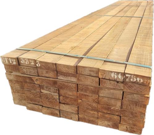 Azobé hardhouten balken 60x150 mm, Tuin en Terras, Palen, Balken en Planken, Nieuw, Balken, 250 cm of meer, Hardhout, Ophalen