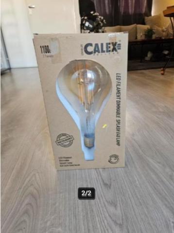 Te ruil: XXL (ong 40 cm) lamp Calex Led filament goud e40 beschikbaar voor biedingen