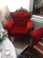 Vintage Barok Stoelen & Bank, Huis en Inrichting, Fauteuils, Hout, Gebruikt, Barok, Minder dan 75 cm
