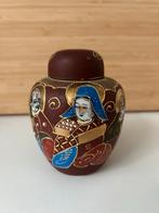 Antieke Keramische Pot met Deksel, Handbeschilderd, Vintage, Antiek en Kunst, Antiek | Keramiek en Aardewerk, Ophalen