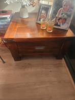 Houten tafel met lade., Ophalen, Zo goed als nieuw, Minder dan 50 cm