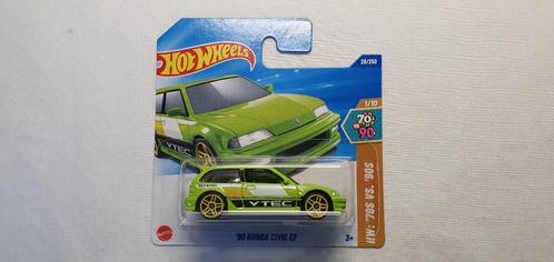 Hot wheels 1990 Honda Civic EF Green, Hobby en Vrije tijd, Modelauto's | Overige schalen, Nieuw, Auto, Ophalen of Verzenden