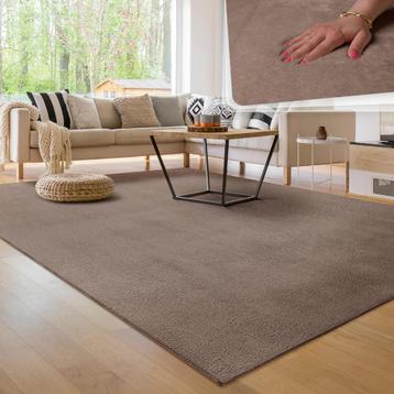 💖️️ ACTIE TRENDY SUPERZACHT VLOERKLEED TAUPE 240X340 CM beschikbaar voor biedingen