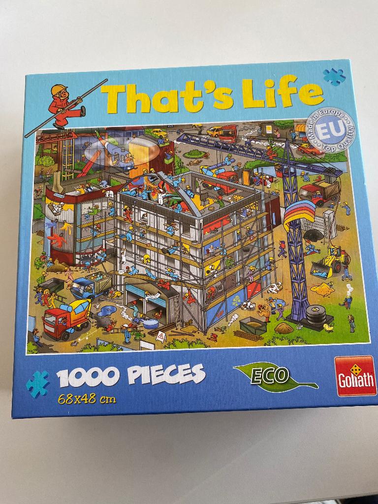 Puzzel That’s life bouwplaats, Ophalen, 500 t/m 1500 stukjes, Zo goed als nieuw, Legpuzzel