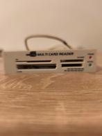 Retro Kaartlezer Wit - USB Multi Card Reader, Ophalen of Verzenden, Gebruikt, Generic