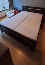 Tweepersoonsbed 160x210, Ophalen, Tweepersoons, 160 cm, Hout