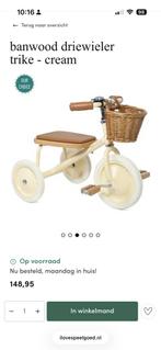 Banwood driewieler cream nieuw in de doos!, Ophalen of Verzenden, Banwood