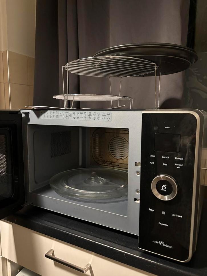 Whirlpool JQ 278 WH combimagnetron, Witgoed en Apparatuur, Magnetrons, Gebruikt, Vrijstaand, Combimagnetron, Crisp, Grill, Hete lucht
