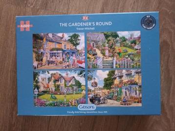 GIBSONS puzzel (The Gardener's Round) 4 x 500 st beschikbaar voor biedingen