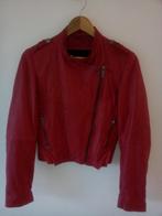 Stoere leren biker jack / net jasje van merk Goosecraft, Kleding | Dames, Goosecraft, Maat 42/44 (L), Ophalen of Verzenden, Zo goed als nieuw