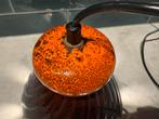 Vintage Keramische hanglamp Fat Lava Oranje Bruin, Ophalen of Verzenden