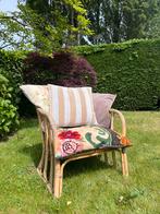 Rotan fauteuil bamboe stoel rotan stoel, Ophalen, Gebruikt, Bruin, Eén