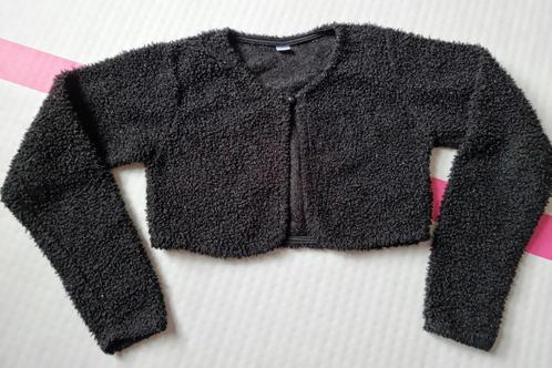 Mooie zwarte bolero met een glittertje erin, Kinderen en Baby's, Kinderkleding | Maat 128, Gebruikt, Meisje, Trui of Vest, Ophalen of Verzenden