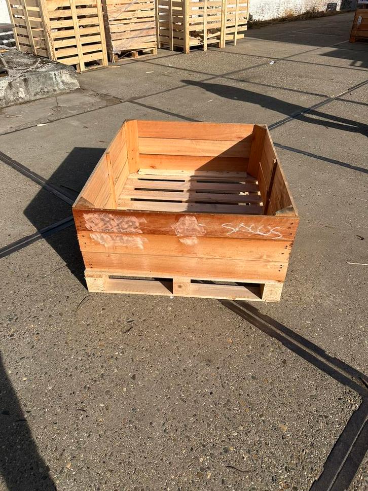 Palletbox plantenbak opslag bak, Doe-het-zelf en Verbouw, Kratten en Dozen, Zo goed als nieuw, 100 cm of meer, 50 cm of meer, 60 cm of meer