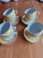 8 vintage theekopjes met schotel., Antiek en Kunst, Antiek | Servies compleet, Ophalen