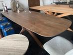 Tafel deens ovaal licht of donker hout 300x100, Huis en Inrichting, Tafels | Eettafels, Ophalen, Vijf personen of meer, Ovaal