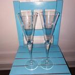 Martini glazen hoog model op voet set van 2 stuks, Huis en Inrichting, Ophalen, Glas of Glazen, Overige stijlen, Glas