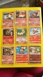 Verschillende growlith/charmander/vulpix Pokémon kaarten, Ophalen of Verzenden, Nieuw, Meerdere kaarten, Foil