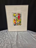 Afscheid zeefdruk, Antiek en Kunst, Kunst | Litho's en Zeefdrukken, Ophalen of Verzenden