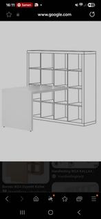 Bureau blad en poten wit, past bij kallax kast, Huis en Inrichting, Bureaus, Ophalen, Zo goed als nieuw, Bureau