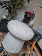 Poef. Wit creme paddenstoel poef., Ophalen, Minder dan 50 cm, Rond, Minder dan 50 cm