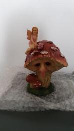 Elfje met paddenstoel, Deco, Schets ornament, Ophalen of Verzenden, Nieuw, Beeldje of Poppetje