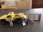 Schleich Wild life pick up met ranger kooi en welpje, Ophalen, Zo goed als nieuw, Jongen of Meisje