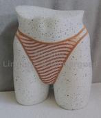 String met Opdruk oranje-wit Maat S - M en L (247), Nicolle_Lingerie, Ophalen of Verzenden, Oranje, String