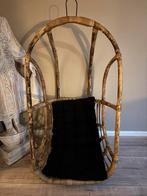 Prachtige bamboe hangstoel, Ophalen, Gebruikt, Bruin, Riet of Rotan