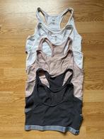 6 H&M tops maat 170 (antraciet/zalmroze/wit), Nacht- of Onderkleding, Gebruikt, Meisje, H&M