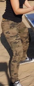 Bershka leger skinny jeans legerbroek maat 36 groen maat s, Overige kleuren, Verzenden, Bershka, W28 - W29 (confectie 36)