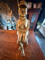 Houten beeld., Antiek en Kunst, Ophalen