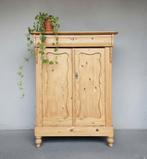 Antieke brocante grenen Biedermeier meidenkast vintage kast, Ophalen of Verzenden